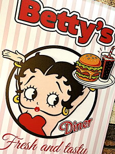 �x�e�B����� �O�b�Y �A�����J���G�� �e�B���T�C�� ���^���T�C�� Diner Fresh and Tasty �Ŕ� �|�X�^�[ �X�� �K���[�W �f�B�X�v���C
