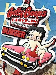 ベティちゃん グッズ アメリカン雑貨 AMERICAN RUBBER MAGNET Betty Boop DRIVE IN パブ バー グッズ 文具 事務用品 黒板 メモ ベティブープ