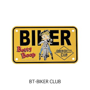 xeB ObY AJG BIKER CM PLATE ~j CMv[g BIKER CLUB oCN CZX v[g Betty Boop io[v[g Ŕ