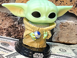 STAR WARS �t�B�M���A �A�����J���G�� FUNKO POP! STAR WARS GROGU WITH ARMOR �{�r���O�w�b�h �u�� �C���e���A �f�B�X�v���C �X�^�[�E�H�[�Y ���[�_
