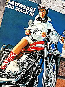 AJG uLŔ KAWASAKI 500 MACHIII oCN |X^[ A[g A4TCY ^TC Ǐ pu o[ X K[W fBXvC