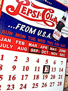 RJR[ ObY AJG NJ_[ ^TC PEPSI COLA FROM USA yvVR[ CALENDAR Ŕ pu o[ ObY X K[W fBXvC