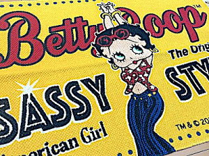 ベティちゃん グッズ コットンフロアマット アメリカン雑貨 Betty boop SASSY ラグ カーペット 玄関マット 店舗 ガレージ ディスプレイ