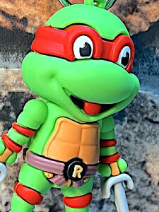 �^�[�g���Y �O�b�Y �A�����J���G�� 3D ���o�[�L�[�z���_�[ Mutant Ninja Turtles RED Raphael �L�[�����O �L�[�`�F�[�� �t�@�b�V�������� �A�N�Z�T���[