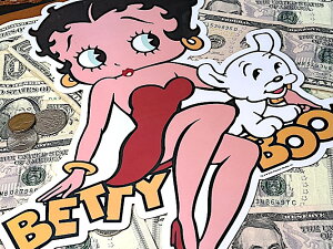 �x�e�B����� �O�b�Y ���[�W �T�C�Y �_�C�J�b�g �X�e�b�J�[ AMERICAN WALL STICKER L�T�C�Y Betty Boop �h�� �f�J�[�� �� �o�C�N ���O