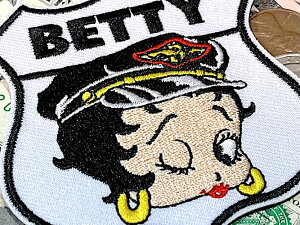 �x�e�B����� �O�b�Y �A�����J���G�� ���b�y�� �A�b�v���P Betty Boop POLICE �A�C�����p�b�` �t�@�b�V�������� �J�X�^�}�C�Y