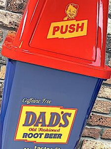 �A�����J���G�� �_�X�g�{�b�N�X �S�~�� 20L DAD'S ROOT BEER �傫�� �t�^�t�� DUST BOX �X�� �K���[�W �f�B�X�v���C