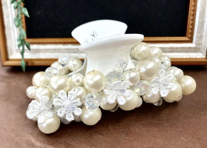 楽天市場】送料込み おしゃれなヘアクリップ ハンドメイド ビーズ 