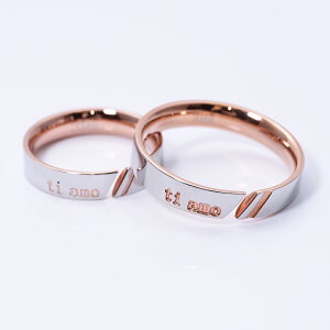 送料込み 医療用サージカルステンレス 選べる8サイズ 内側にカラーが付いた指輪 ステンレスリング ゴールド ピンク イエロー アレルギーフリー 指輪 金属アレルギー対応 ピンク ペアリング