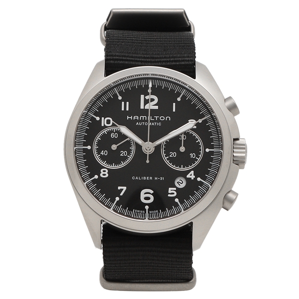 店舗 HAMILTON 腕時計 メンズ ハミルトン シルバー ブラック 41MM H76456435 当店一番人気