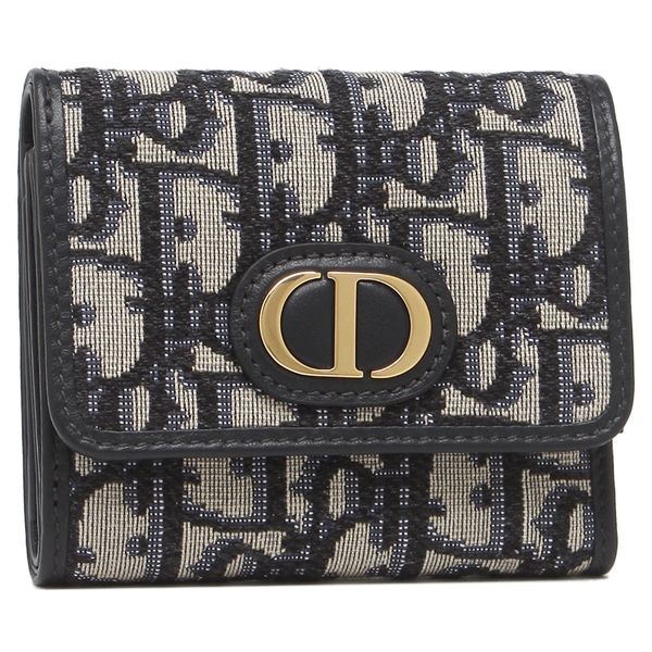 楽天市場】Christian Dior 三つ折り財布 モンテーニュ オブリーク ジャ
