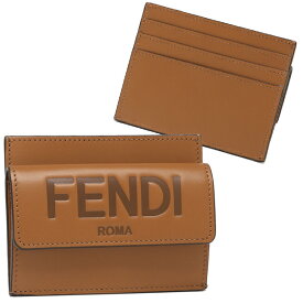 FENDI カードケース コインケース フェンディローマ ブラウン レディース フェンディ 8M0423 AAYZ F0QVK