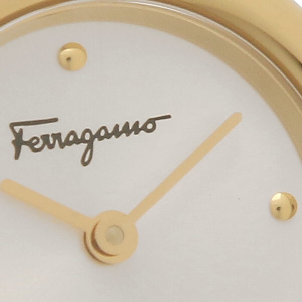 Salvatore Ferragamo 時計 レディース ガンチーニホリゾンタル 22mm クォーツ ホワイト サルヴァトーレフェラガモ  SFMC00321 ステンレス | １＆ｏｎｅ