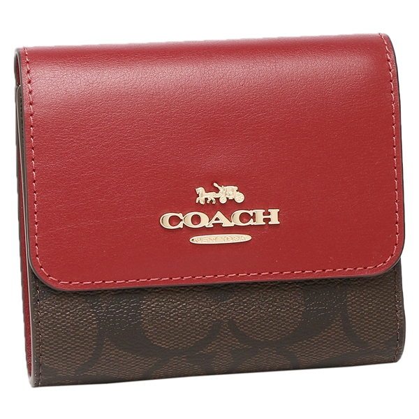 コーチ(COACH) 赤 三つ折り財布 | 通販・人気ランキング - 価格.com
