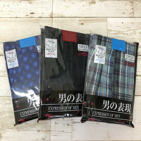 【メール便送料無料】5L 6L トランクス 2枚組み 大きいサイズ メンズ 前あき スリット 抗菌防臭 2P 綿100% 布帛 パンツ 下着 紳士 肌着 ボトム インナー アンダーウェア 柄込み 柄お任せ