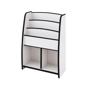 【クーポン配布中】ソフト素材キッズファニチャーシリーズ★棚付絵本ラック★【libro】リブロ★レギュラータイプ★ブラウン