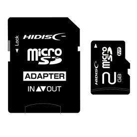 【マラソンでポイント最大46倍】HIDISC microSDメモリーカード 2GB HDMCSD2GCLJP3