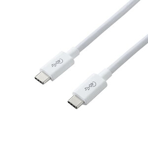 �y�|�C���g20�{�z�G���R�� USB4�P�[�u��/C-C�^�C�v/�F�ؕi/PD�Ή�/40Gbps/0.8m/�z���C�g USB4-CC5P08WH