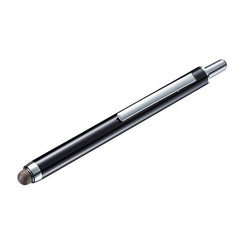 サンワサプライ 導電繊維タッチペン(ブラック・ノック式) PDA