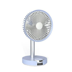 【クーポン配布中】BLUEFEEL BARSET 4D FAN 多機能コードレス卓上扇風機&サーキュレーター ライラックブルー BFN301-B