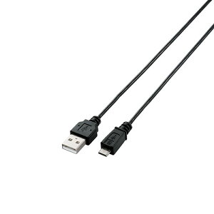 �y�|�C���g20�{�z�G���R�� USB2.0�P�[�u��/A-microB�^�C�v/�X����/2m/�u���b�N U2C-AMBX20BK