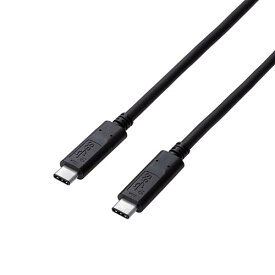 【ポイント20倍】エレコム USB3.1ケーブル/Gen2/C-Cタイプ/認証品/PD対応/5A出力/0.5m/ブラック USB3-CC5P05NBK