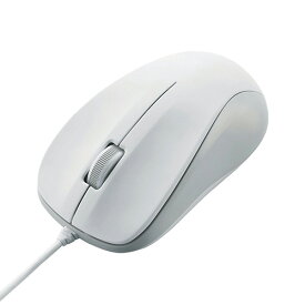 【ポイント20倍】エレコム 法人向けマウス/USB光学式有線マウス/3ボタン/Mサイズ/EU RoHS指令準拠/ホワイト M-K6URWH/RS