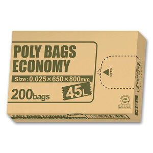 �y�|�C���g20�{�z�i�܂Ƃ߁j �I���f�B �|���o�b�O�@�G�R�m�~�[�@BOX�^�C�v�@45L�@200�� PBE-W45-200 4972759517442 ���e�ʁF45l �����������i200�����j ���O���F�c800×��650mm�����F0�D025mm���ގ��F�ᖧ�x