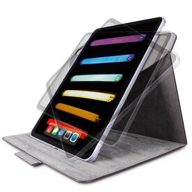 【ポイント20倍】エレコム iPad mini 第6世代/手帳型/360度回転/ブラック TB-A21S360BK