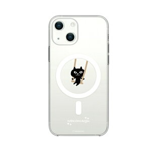 �y�N�[�|���z�z���zabbi FRIENDS �l�R�}���W���EMagSafe�Ή��N���A�P�[�X for iPhone 13 �u�����R ABF21724i13