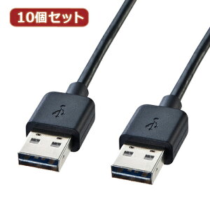 �y�|�C���g20�{�z10�Z�b�g �T�����T�v���C ���ʑ}����USB�P�[�u��(A-A�^�C�v) KU-RAA05 KU-RAA05X10