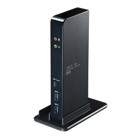 【ポイント20倍】サンワサプライ タブレットスタンド付き4K対応USB3.1ドッキングステーション USB-CVDK4