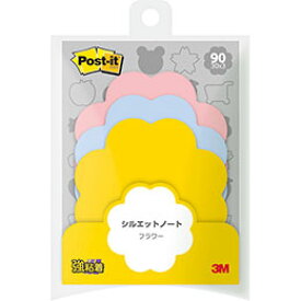 【クーポン配布中】3M Post-it ポストイット シルエットノート 強粘着 フラワー 3M-SSS-FLR