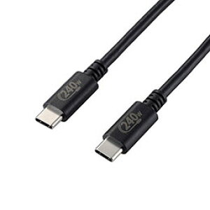 yN[|zzzGR USB2.0P[u/C-C^Cv/Fؕi/USB Power DeliveryΉ/240W/1.0m/ubN U2C-CCPE10NBK