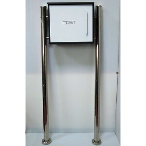 【クーポン配布中】【送料無料】郵便ポスト郵便受けおしゃれかわいい人気北欧モダンデザインメールボックススタンド型マグネット付きホワイト白色ポスト pm202s(white)(black)