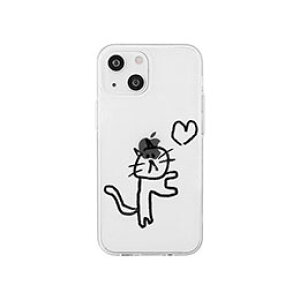 �y�|�C���g20�{�zAKAN �\�t�g�N���A�P�[�X for iPhone 14 �l�R�n�[�g �w�ʃJ�o�[�^ AK23512i14