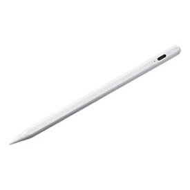 【スーパーSALEでポイント最大46倍】サンワサプライ Apple iPad専用充電式極細タッチペン ホワイト PDA-PEN56W