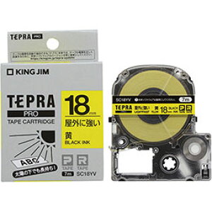 �y�|�C���g20�{�zKING JIM �L���O�W�� �e�v��PRO�e�[�v ���O�ɋ������x�� �� 18mm ������ KJ-SC18YV