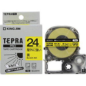 �y�|�C���g20�{�zKING JIM �L���O�W�� �e�v��PRO�e�[�v ���O�ɋ������x�� �� 24mm ������ KJ-SC24YV
