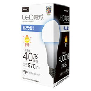�y�|�C���g20�{�zHIDISC LED�d��(��ʓd��40�`����) �����F HDLED40W6500K