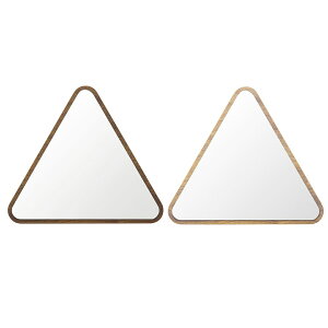 【クーポン配布中】塩川光明堂 にっぽん産 ウォールミラー ハビット さんかく NA・ナチュラル