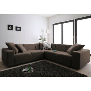 【ポイント20倍】コーナーソファセット【ALFRED】アルフレッド★スタンダードセット★ブラウン