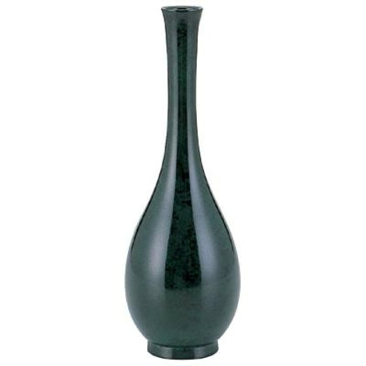 高岡銅器 銅製花瓶 六角ダルマ鶴地紋 8号 98-06