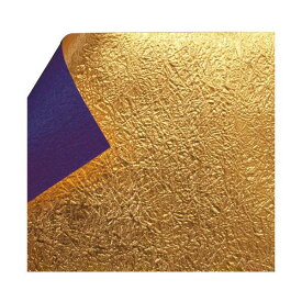 【ポイント20倍】もみ金箔両面和紙 単色 7.5cm 紫 40枚入 KJ-23M 5セット