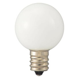 【クーポン配布中】OHM LEDミニボール球装飾用 G30/E12/0.5W/16lm/昼白色 LDG1N-H-E12 13