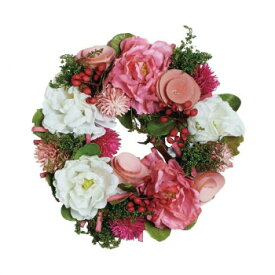 【ポイント20倍】彩か(SAIKA)　Wreath(リース)　Artifical ＆ Natural Wreath　ピンクブルーム　SS　CXO-923SS