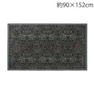 �y�|�C���g20�{�z�쓇�D���Z���R�� Morris Design Studio �u���b�N�\�[�� �}�b�g 90×152cm FH1712 BK �u���b�N