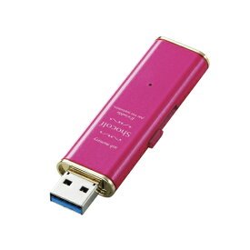 【ポイント20倍】エレコム USB3.0対応スライド式USBメモリ「Shocolf」 MF-XWU332GPND