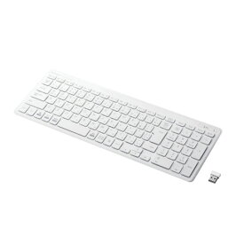 【ポイント20倍】エレコム ワイヤレスコンパクトキーボード パンタグラフ式 薄型 ホワイト TK-FDP099TWH