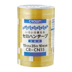 【マラソンでP最大49倍】（まとめ） セロハンテープ クラウン クラウンセロハンテープ CR-CN15 4953349057395 ●寸法：幅15mm×長35m 1個【×20セット】